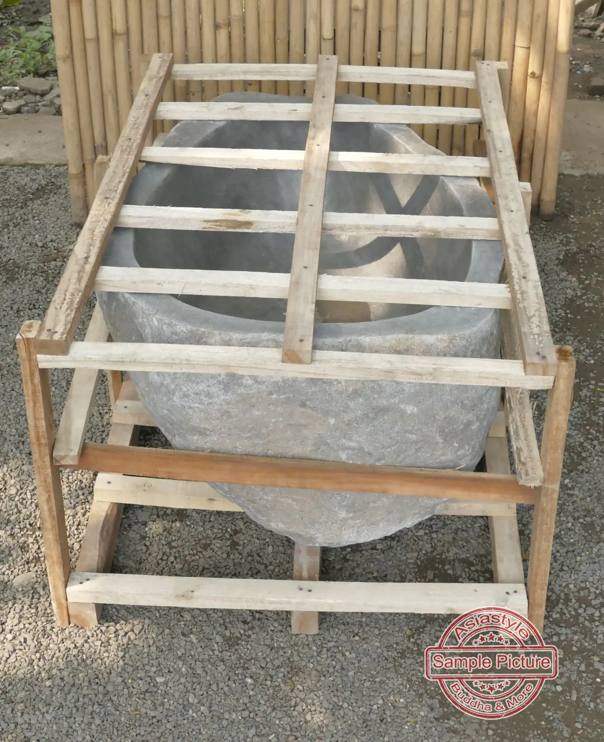  Product image 5 of the product “Riverstone basin, natural surface, polished inside. Dia approx 111-120. Height 51-60 ”